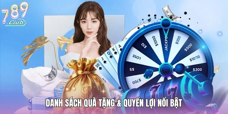Danh sách quà tặng & quyền lợi nổi bật